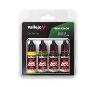 Vallejo 772391 - Lot de 4 Pots de Peinture - Peau d'orque - 4 x 18 ML