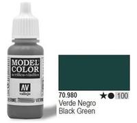 Vallejo acrylic model color - black green - val980 vall-70980 G
