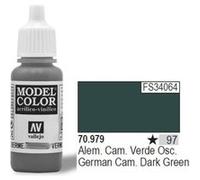 Vallejo acrylic model color - german cam dark green - val979 vall-70979 G