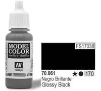 Vallejo acrylic model color - gloss black - val861 vall-70861 G