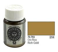 Vallejo acrylic model color - rich gold (metals 35ml) - val793 vall-70793 G