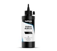 Vallejo Acrylic Studio Peinture acrylique Noir oxyde de fer, n ° 12 200 ml