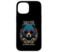 Vallejo CA Fun Ours à Lunettes Motif Fleurs Coque pour iPhone 15