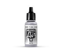 Vallejo Chrome 17ml Acrylique Peinture Modèle Aérosol Métal