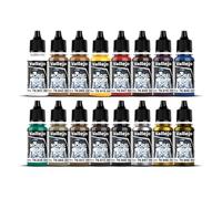 Vallejo Coffret de 16 pots de peinture acrylique Couleurs assorties