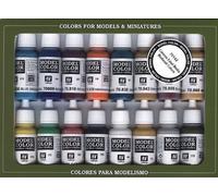 Vallejo Coffret De 16 Pots De Peinture Acrylique Couleurs Assorties-Générique