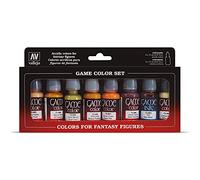 Vallejo Coffret de 8 pots de peinture acrylique Couleurs assorties