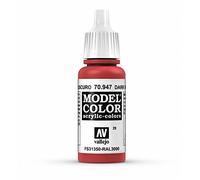 Vallejo Couleur de modèle 17 ml Peinture acrylique - Rouge vermillon foncé Fs 31350