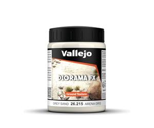 Vallejo - Diorama FX Ground Textures | Sable gris 200 ml | Couleur acrylique de qualité supérieure pour les modélisateurs et les amateurs de miniatures | Conçu exclusivement pour la modélisation