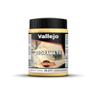 Vallejo Diorama FX Sable du Désert 200 ml. Peinture Acrylique à Base d'Eau à Finition Réaliste. Pâte Haute Densité Marron Clair pour Simuler Textures de Sable sur Dioramas et Maquettes