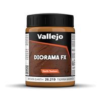 Vallejo Diorama FX Terre Marron 200 Ml. Peinture Acrylique à Base d'Eau pour Textures de Terre dans Dioramas et Maquettes. Haute Densité.