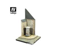 Vallejo diorama SC004 Coin de rue avec pompe à eau Normandie 1/35 - non peint Ne