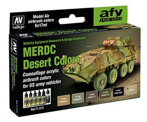 Vallejo Ensemble de modèles Air - US MERDC Desert Colors