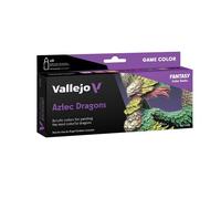 Set De Peintures Aztec Dragons |vallejo|72195| 8x18ml Maquette Char Promo