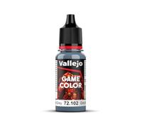 Vallejo Game Color Peinture Acrylique Gris Acier Mat pour Figurines et Wargames, Flacon de 18 ml avec Compte-Gouttes
