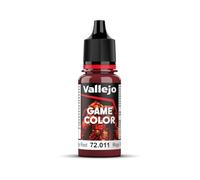 Vallejo Game Color Peinture Acrylique Rouge Visceral Mate pour Figurines et Wargames, Flacon de 18 ML avec Compte-Gouttes.