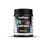 Vallejo Game Wash Peinture Acrylique Wash Noir pour Effets de Ombres et Lumières, 200ml, Application Facile et Rapide.
