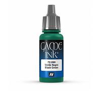 Vallejo Jeu d'encre 17 ml peinture acrylique - Parent Inky Black Green