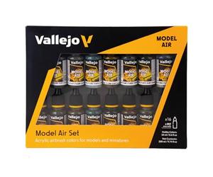 Vallejo - Kit Complet de Peinture du RLM pour Miniatures (15 x peintures du RLM + Vernis Mat)