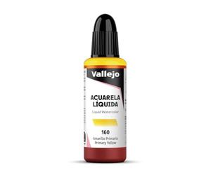 Vallejo Liquid Aquarelle 33160 Process Yellow 32ml Process Jaune Peinture Aquarelle