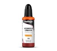 Vallejo Liquid Watercolour 33170 Orange Clair 32ml Peinture Aquarelle Orange Clair