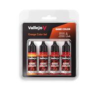 Createx Vallejo – Lot de 4 couleurs de jeu AV – Orange