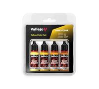 Vallejo Lot de 4 couleurs de jeu AV - Jaune