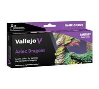 Vallejo Lot de 8 couleurs de jeu AV - Dragons aztèques