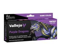 Vallejo Lot de 8 couleurs de jeu AV - Dragons violets