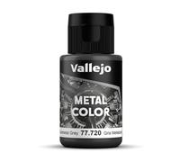 Acrylicos Vallejo VJ77720 Peinture métallique Gris acier 32 ml