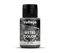 Acrylicos Vallejo VJ77703 Peinture métallique en aluminium foncé 32 ml