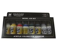 Vallejo Metallic Colors Model Air Paint, 8 Bottles X 17ml
