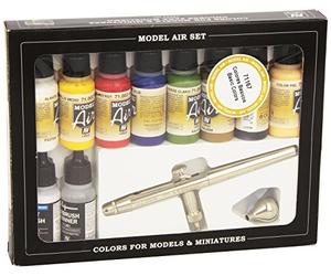 Vallejo Model Air Basic Colors Ultra Airbrush Set