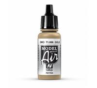 Vallejo Model Air Flacon de peinture acrylique 17 ml doré métallique