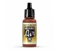 Vallejo Model Air Flacon de peinture acrylique 17 ml rouge feu