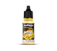Vallejo Model Air Peinture Acrylique Beige Mat pour Aérographe - 18 ml avec Compte-gouttes pour Modélisme et Maquettes.
