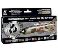 Createx Vallejo – Set de peintures Model Air 71607 – Couleurs soviétiques/russes MiG-21 Fishbed (8)