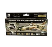 Vallejo Model Air Set 71607 Soviet/Russian colors MiG-21"Fishbed" from 50's to 90's (8)