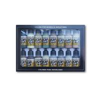 Vallejo Model Air WWII Alliés Set de peinture acrylique pour air brush - Couleurs assorties (Lot de 16)