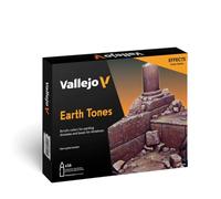 Vallejo Model Color Earthtones Lot de 16 peintures acryliques Couleurs assorties