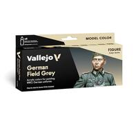 Vallejo Model Color Lot de 8 peintures acryliques uniformes Gris champ allemand - Couleurs assorties 17 ml