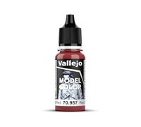 Vallejo Model Color Peinture Acrylique Rouge Mat 18 ml - Autonivelante pour Modélisme et Figurines - Système BSL