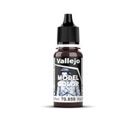 Vallejo Model Color Peinture Acrylique Rouge (Noir Rouge) Mat, 18 ml, Autonivelante, Système BSL pour Modélisme et Figurines.