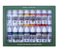 Vallejo Model Color Set Couleurs Napoléoniennes Français & Britannique 1789-1815. Kit de 16 Peintures Acryliques Mates de 18 ml avec Compte-gouttes pour Figurines et Wargames.