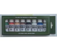 Vallejo Model Color Wargames Basics Lot de 8 peintures acryliques Couleurs assorties
