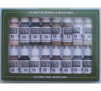 Vallejo modèle couleur Equestrian couleurs de peinture acrylique - couleurs assorties (Lot de 16)