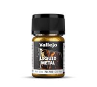 Vallejo Peinture Acrylique Métallisée Or Riche 35 ml pour Aérographe et Pinceau - Idéale pour le Modélisme et les Détails Précis