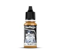 Vallejo Model Color Peinture Acrylique Marron (Gold Brown) Fini Mat, 18 ml, Autonivelante et Système BSL pour Modélisme et Figurines.
