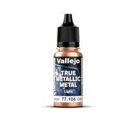 Vallejo Peinture Métallique Ancien Cuivre 18 ml, Finition Brillante pour Modélisme et Loisirs Créatifs, Haute Qualité, Idéale pour Mélanges et Dégradés
