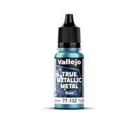 Vallejo Peinture Métallique Hydra Turquoise 132-18ML, Effet Métallique, Haute Couverture, Fini Doux et Homogène, Idéal pour Pinceau
